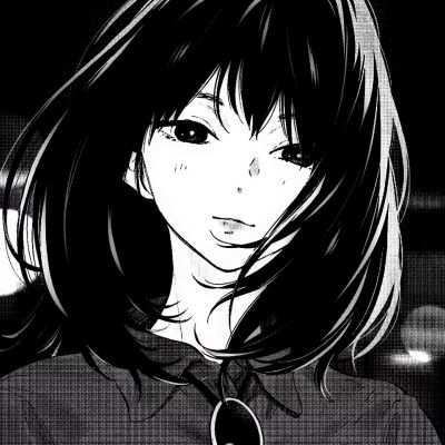 黑白头像女动漫日系