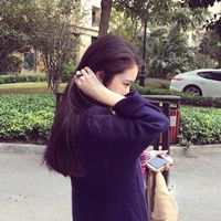 伤感女头像背影侧脸