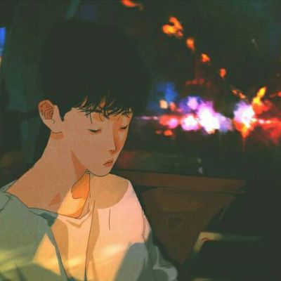 头像男动漫冷酷伤感图片