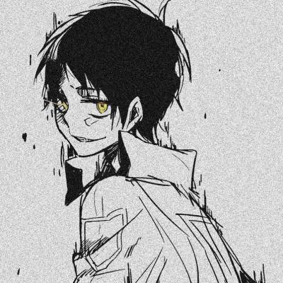 黑色头像动漫男头