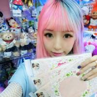 网络女神的头像水印怎么弄