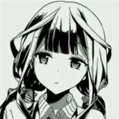 头像动漫黑白女头
