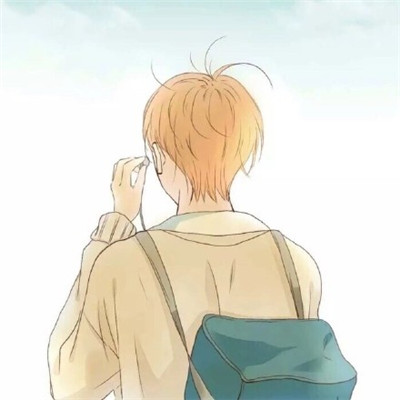 丧头像男动漫笑着哭