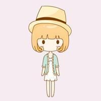 一家四口卡通头像一女一儿