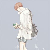 动漫头像男 黑暗系 孤独